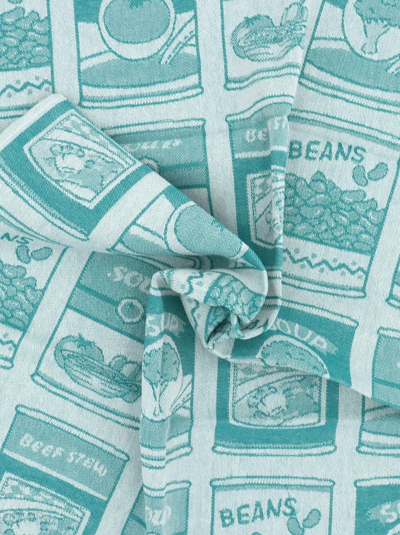 Lot de 2 torchons de cuisine toile coton SOUP 50x70 cm Vert - Kiabi