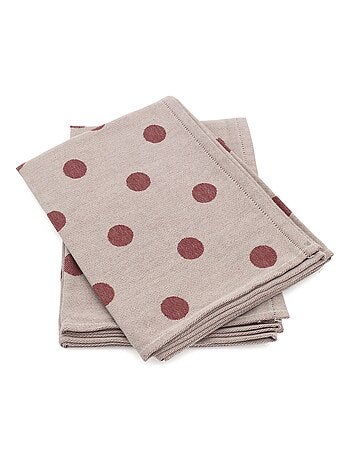 Lot de 2 torchons de cuisine toile coton SPOT 50x70 cm
