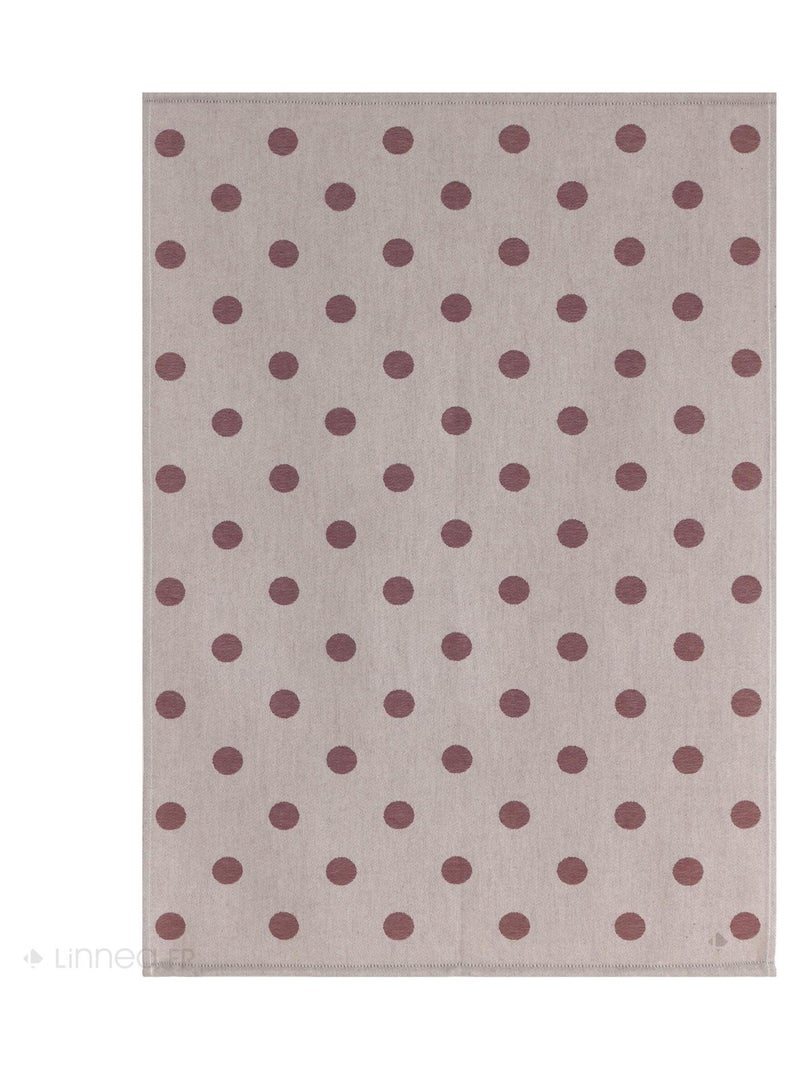 Lot de 2 torchons de cuisine toile coton SPOT 50x70 cm Bordeaux - Kiabi