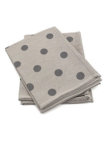 Lot de 2 torchons de cuisine toile coton SPOT 50x70 cm