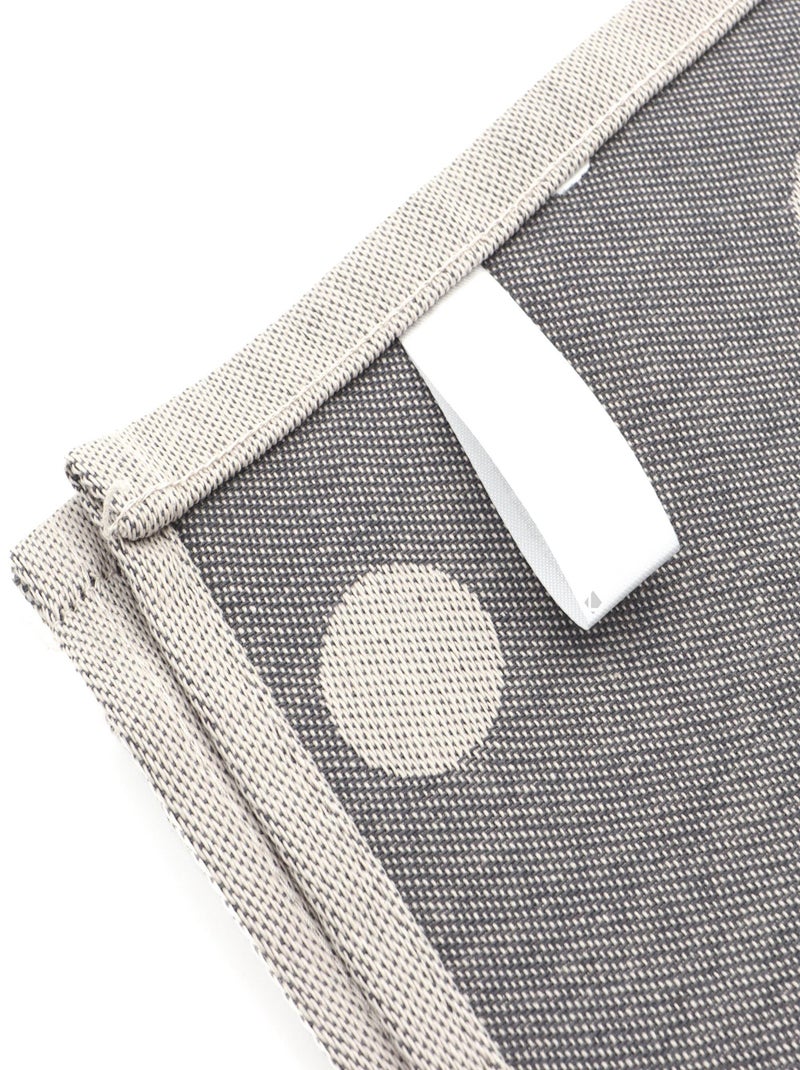 Lot de 2 torchons de cuisine toile coton SPOT 50x70 cm Gris - Kiabi