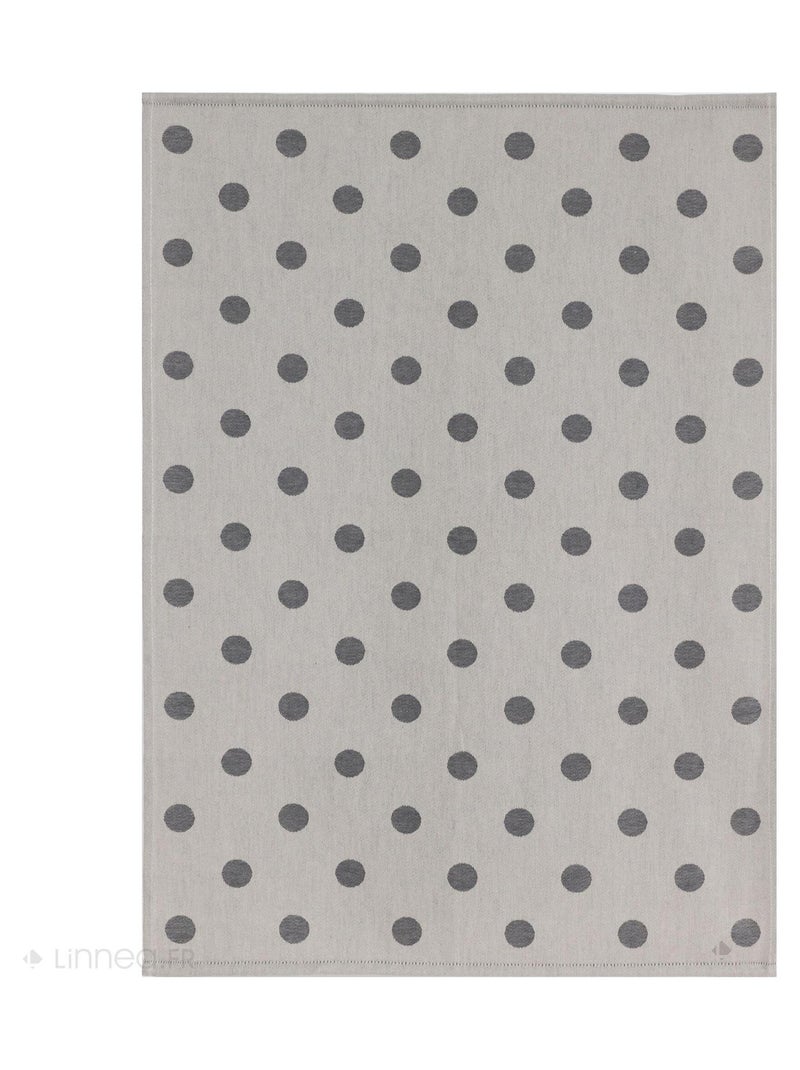 Lot de 2 torchons de cuisine toile coton SPOT 50x70 cm Gris - Kiabi