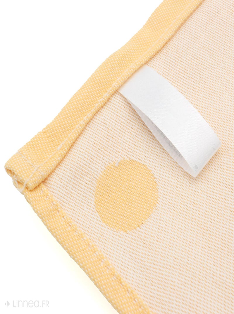 Lot de 2 torchons de cuisine toile coton SPOT II 50x70 cm Jaune - Kiabi