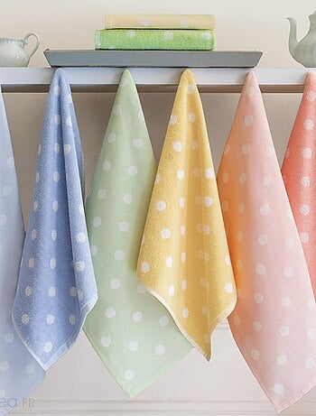 Lot de 2 torchons de cuisine toile coton SPOT II 50x70 cm