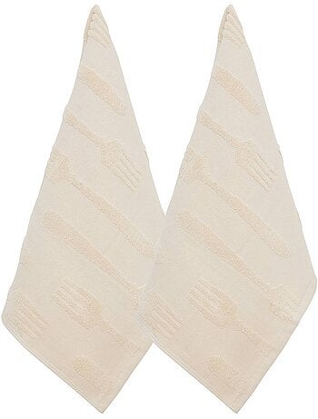 Lot de 2 torchons 45x70cm TERRY