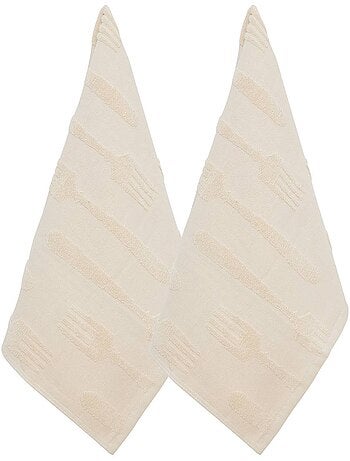Lot de 2 torchons 45x70cm TERRY