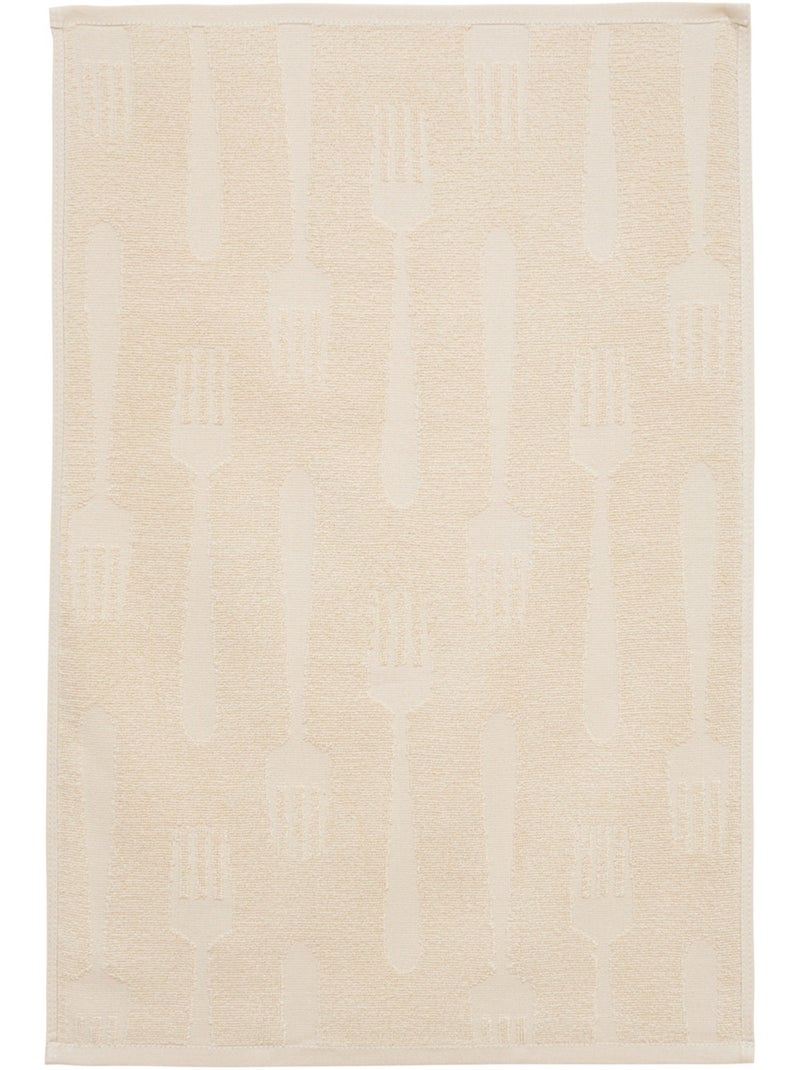Lot de 2 torchons en coton TERRY Beige - Kiabi