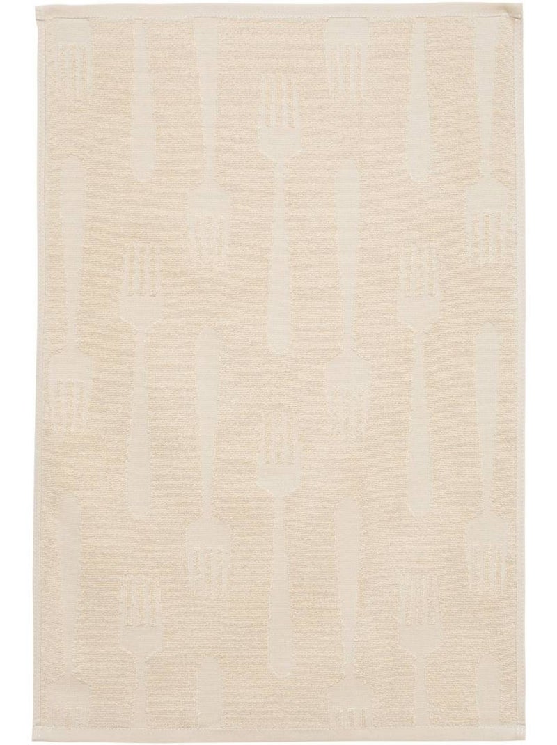Lot de 2 torchons en coton terry Beige - Kiabi