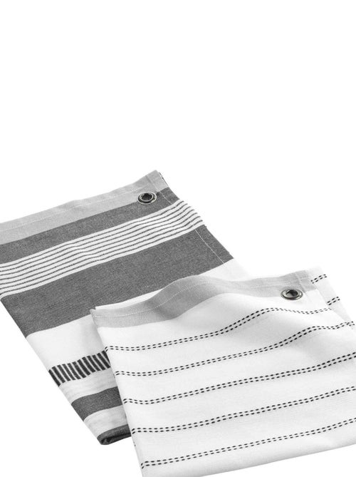Lot de 2 torchons Harnold gris - Kiabi