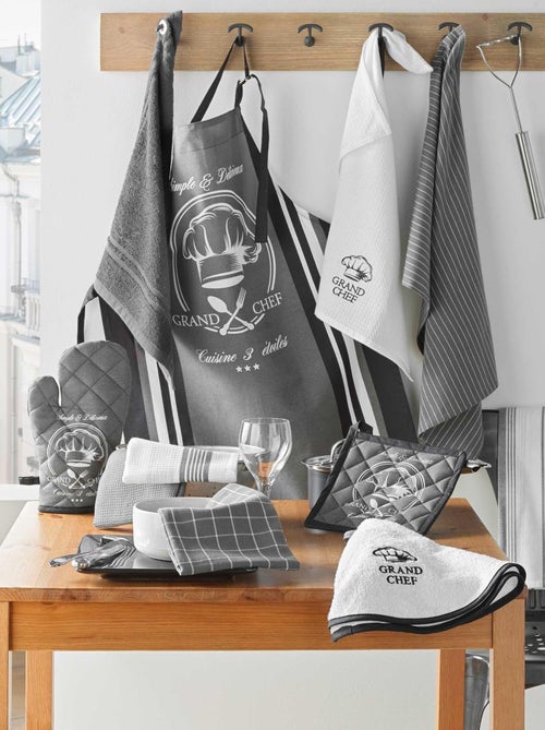 Lot de 2 torchons tisse Grand chef - Kiabi