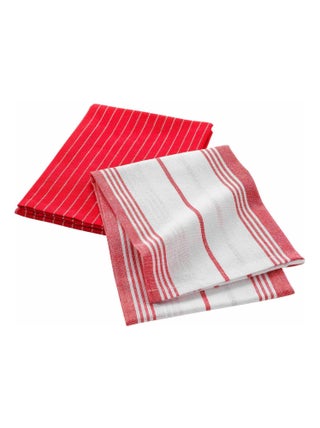 Lot de 2 torchons tisse Suzette la poule