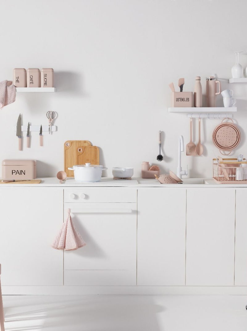 Lot de 2 torchons vaisselle en coton KITCHEN Rose - Kiabi