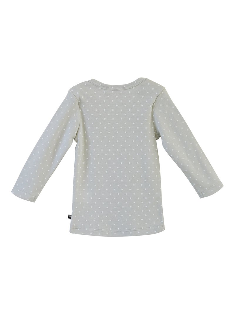 Lot de 2 tshirt Albin sucre d'orge Gris Jaune - Kiabi