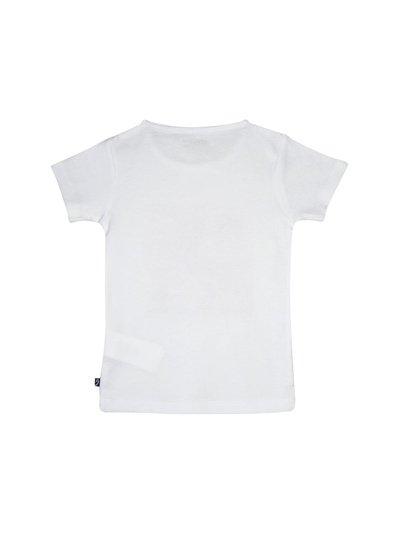 Lot de 2 tshirt manches courtes Primarosa Blanc Rose - Kiabi