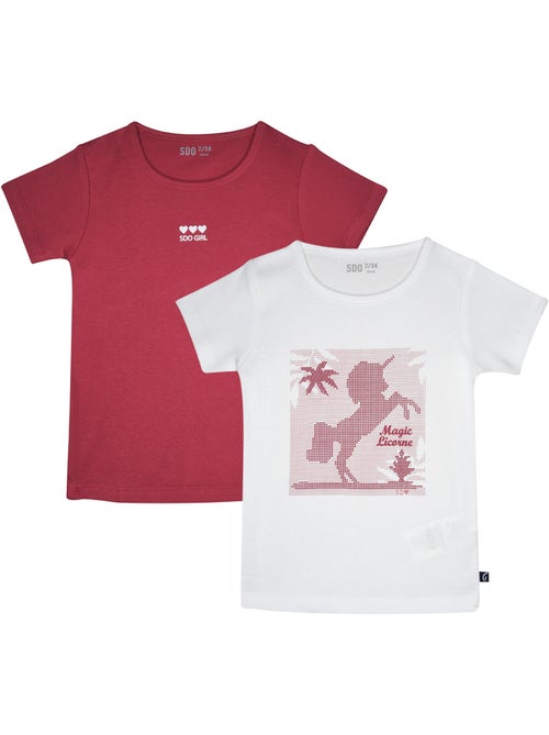 Lot de 2 tshirt manches courtes Primarosa - Kiabi Lot de 2 tshirt manches courtes Primarosa - Kiabi