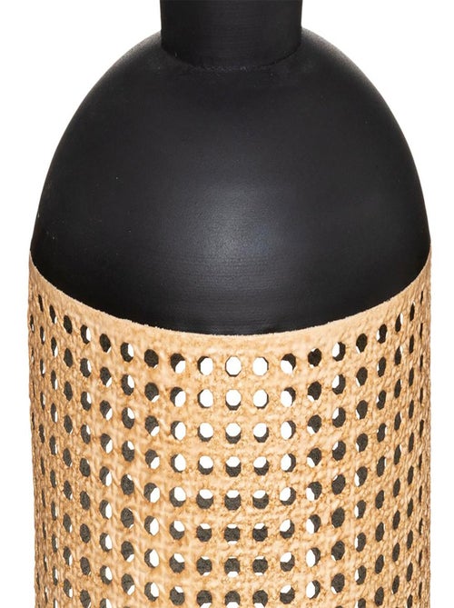 Lot de 2 vases en cannage et métal HOURIA - Kiabi