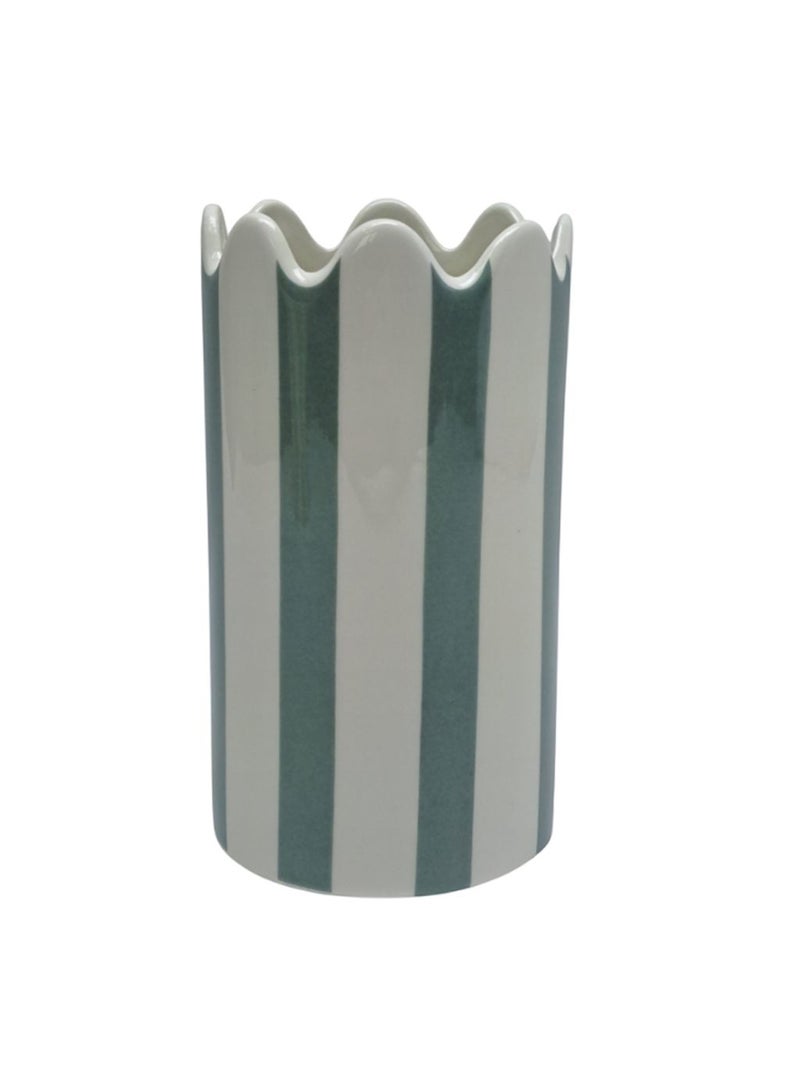 Lot de 2 vases Flora céramique H18 Jaune - Kiabi