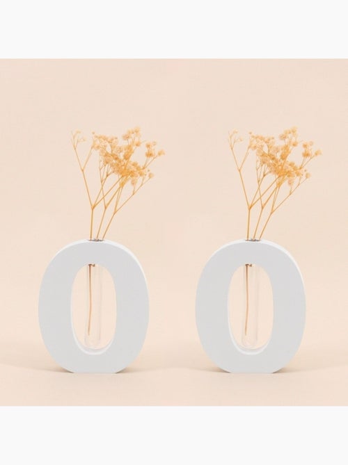 Lot de 2 vases forme O 12cm - Kiabi