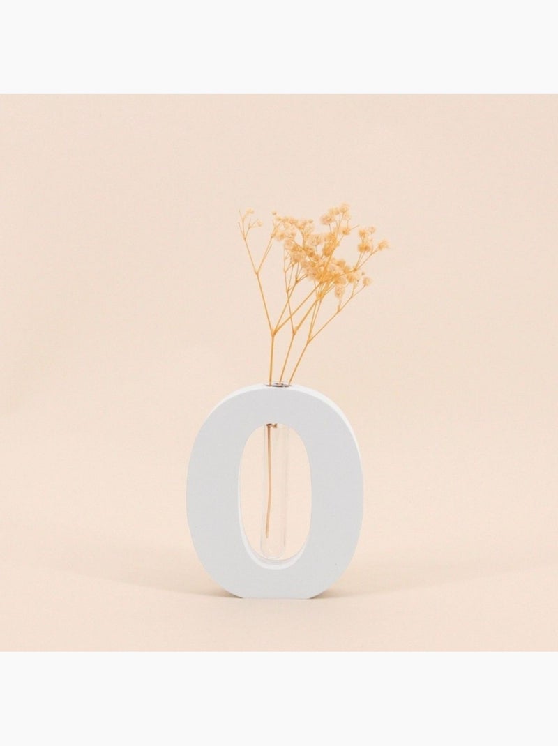 Lot de 2 vases forme O, H12cm Blanc - Kiabi