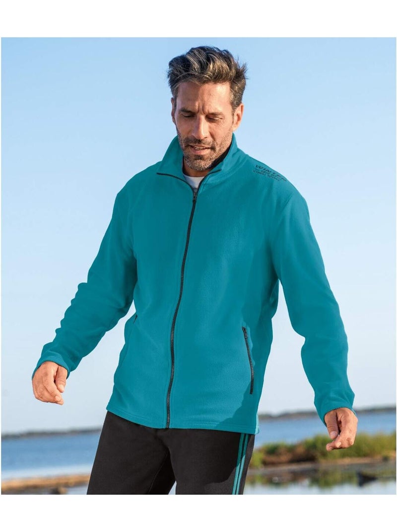 Lot de 2 Vestes Micropolaires Winter  - ATLAS FOR MEN Noir Vert - Kiabi