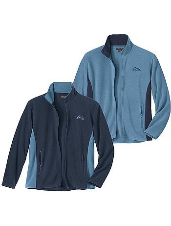 Lot de 2 vestes polaire bicolore rx-trem - atlas for men