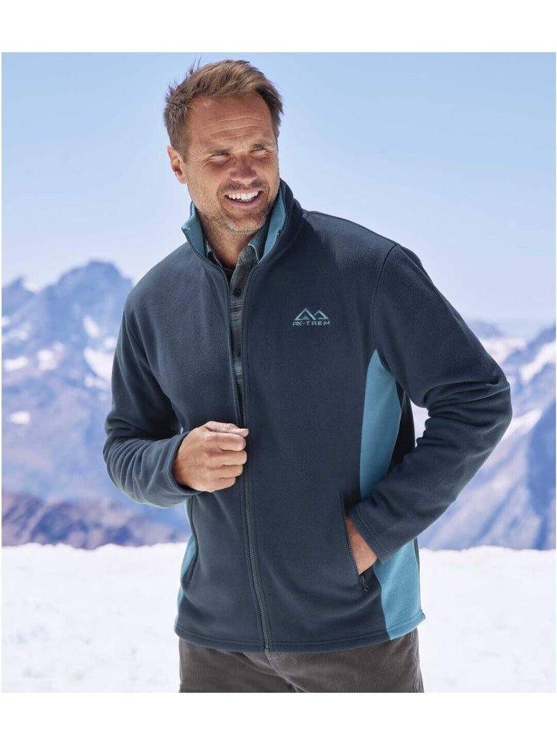 Lot de 2 vestes polaire bicolore rx-trem  - atlas for men Bleu Bleu - Kiabi