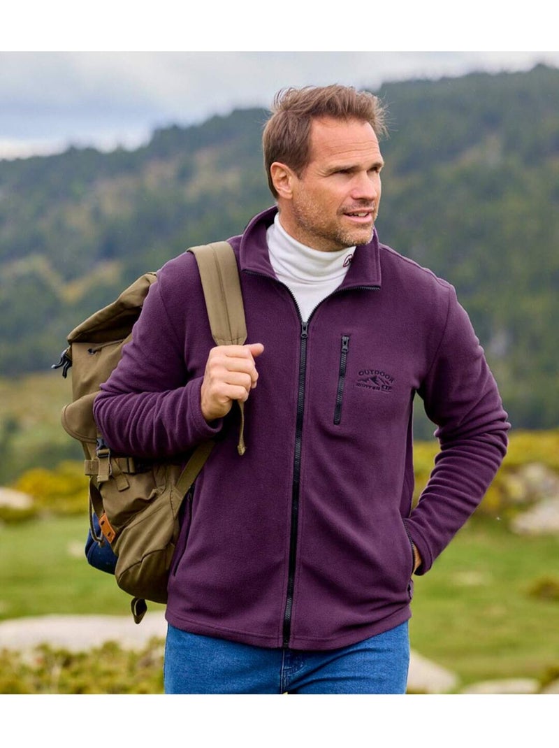 Lot de 2 Vestes Polaires Sport Mountain   - ATLAS FOR MEN Gris Violet - Kiabi