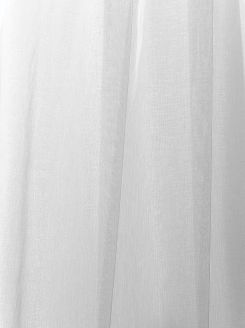 Lot de 2 Voilages 140 x 240 cm Gris - Kiabi
