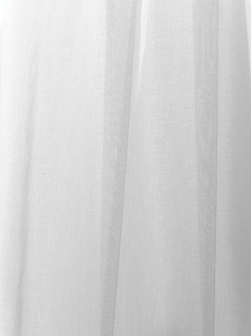 Lot de 2 Voilages 140 x 240 cm Gris Gris clair - Kiabi