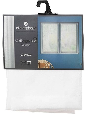 Lot de 2 voilages de fenêtre MOLY