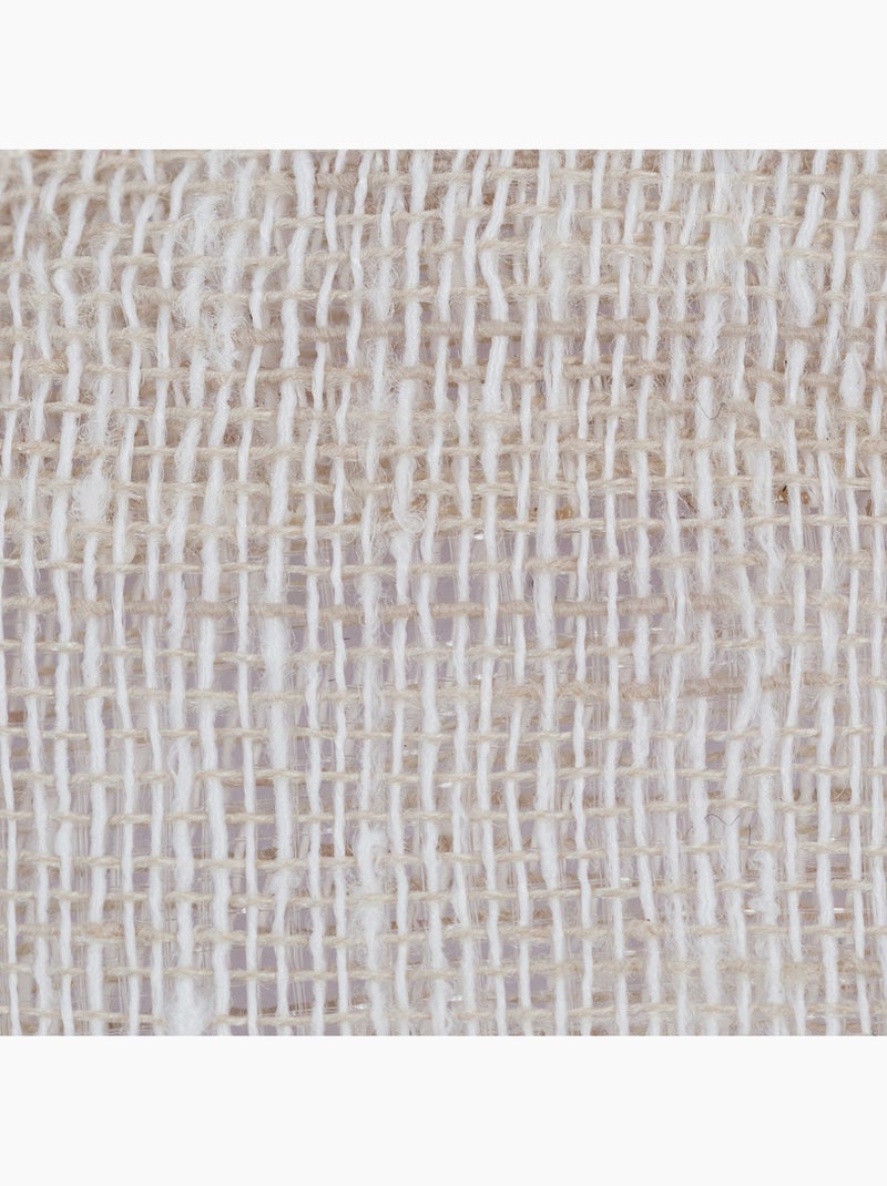 Lot de 2 voilages effet lin FRED Blanc - Kiabi