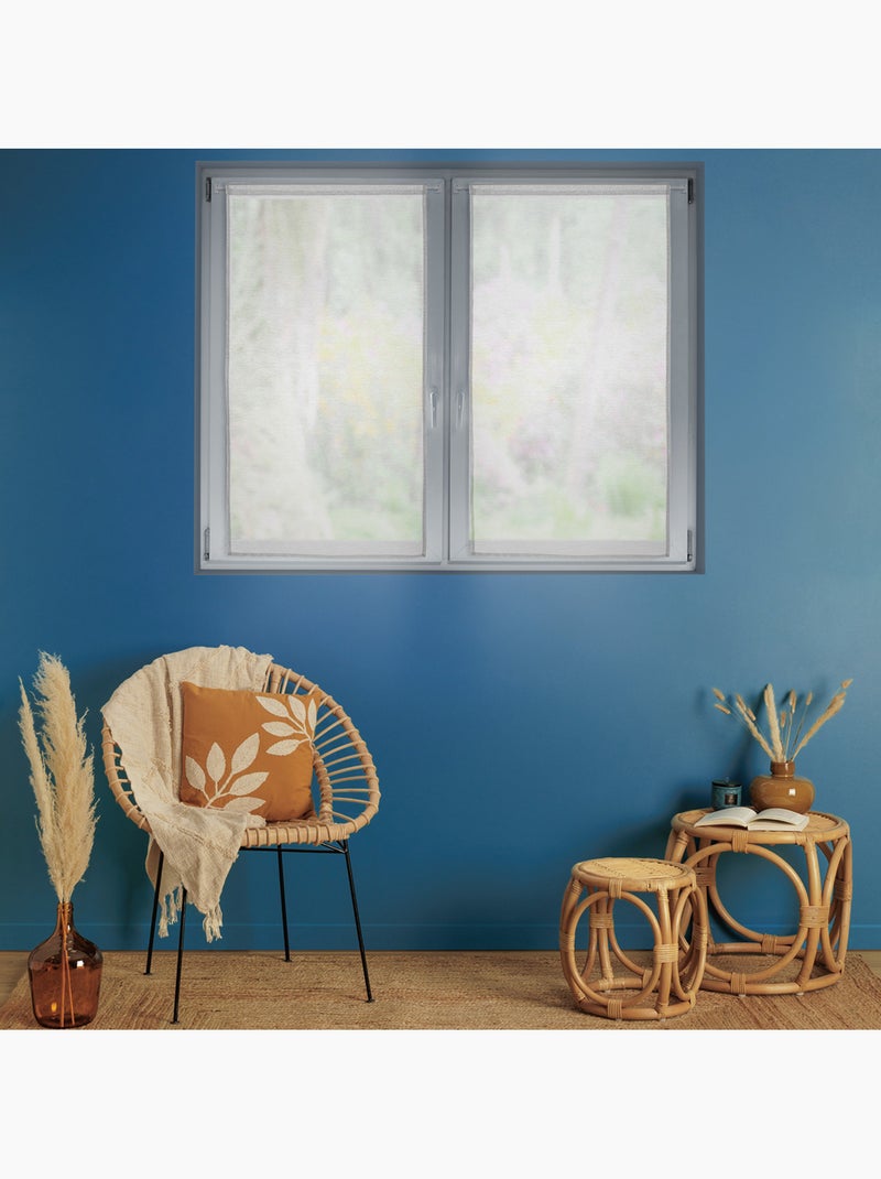 Lot de 2 voilages épurés MOLY Blanc - Kiabi