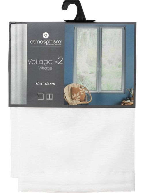 Lot de 2 voilages épurés MOLY - Kiabi