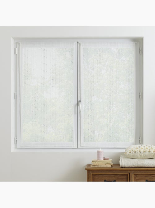 Lot de 2 voilages texturés ANISSA - Kiabi Lot de 2 voilages texturés ANISSA - Kiabi