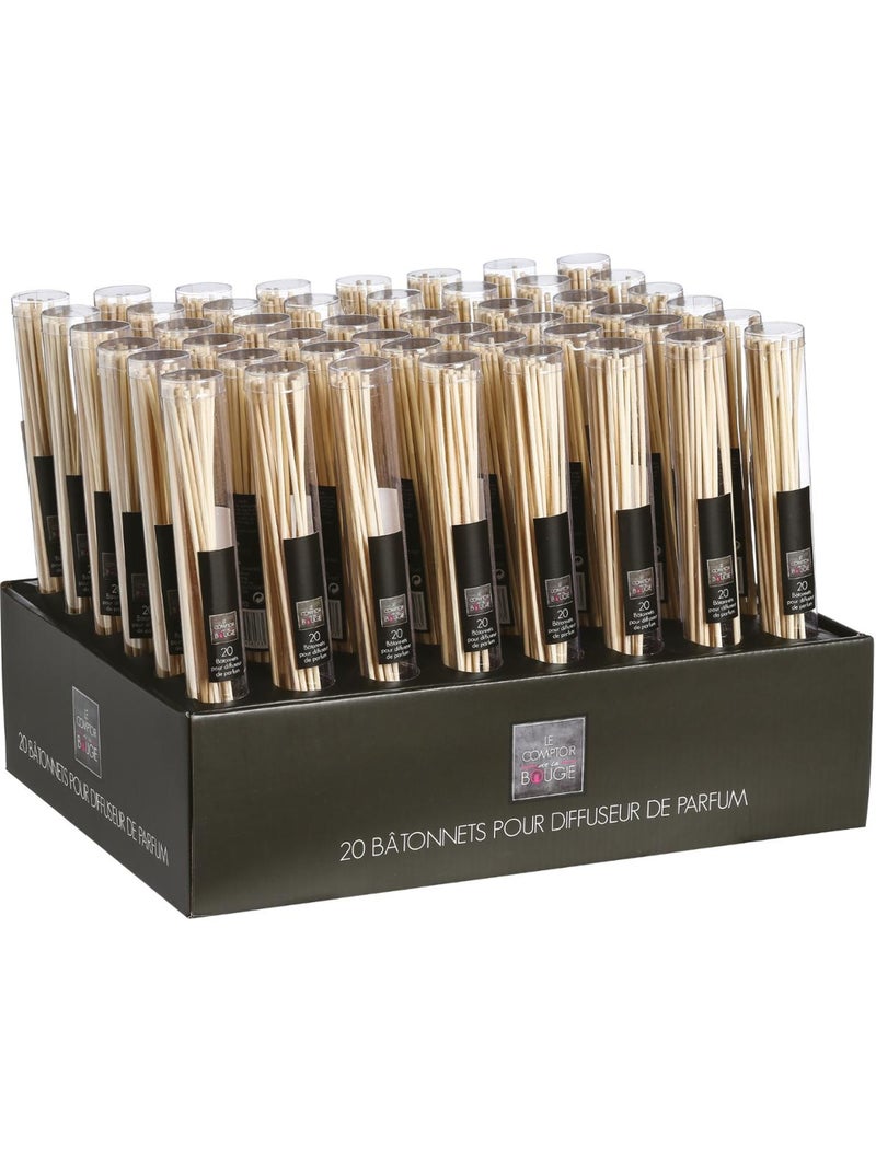 Lot de 20 bâtons diffuseurs en rotin SOPA Ivoire - Kiabi