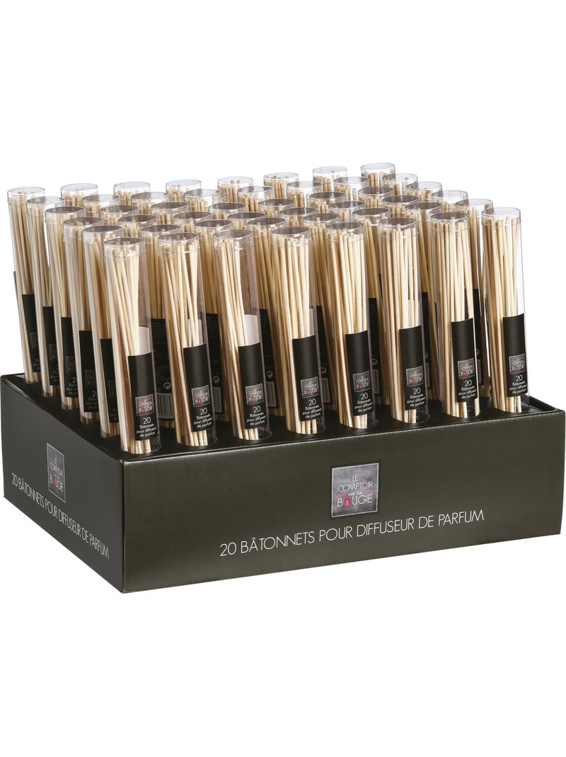 Lot de 20 bâtons diffuseurs en rotin SOPA Ivoire - Kiabi