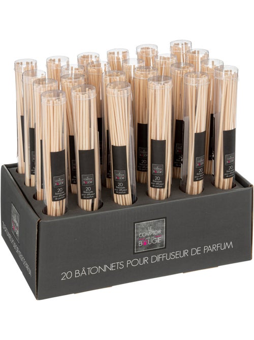Lot de 20 bâtons diffuseurs grand format en rotin SOPA - Kiabi