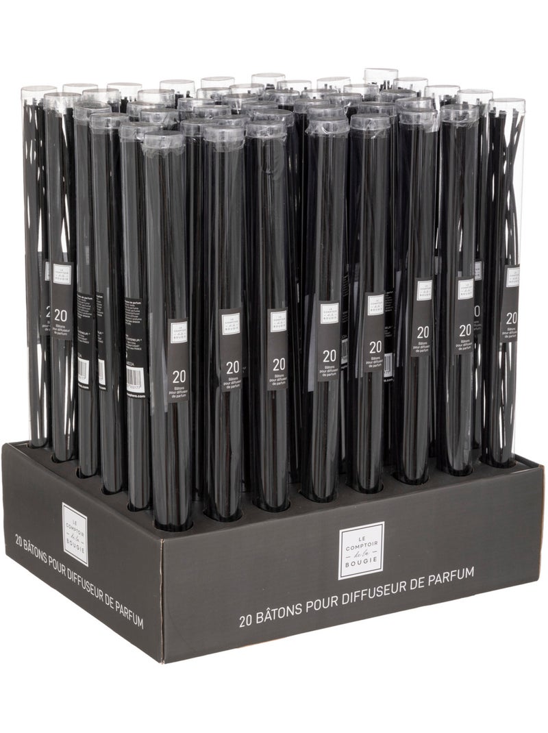 Lot de 20 bâtons diffuseurs SOPA Noir - Kiabi