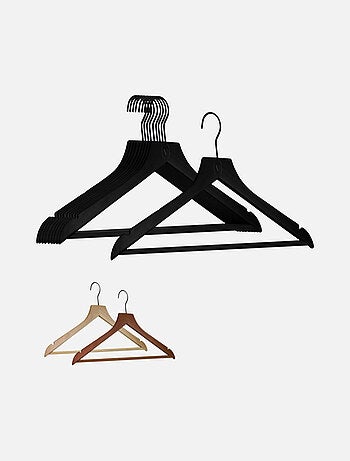 Lot de 20 cintres pour vêtements adulte premium avec crochet pivotant à 360° - Vivezen