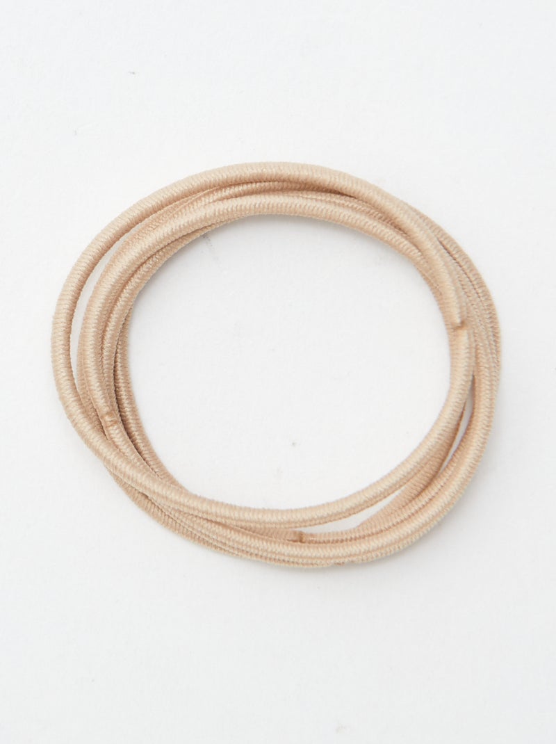 Lot de 20 élastiques fins Kaki - Kiabi