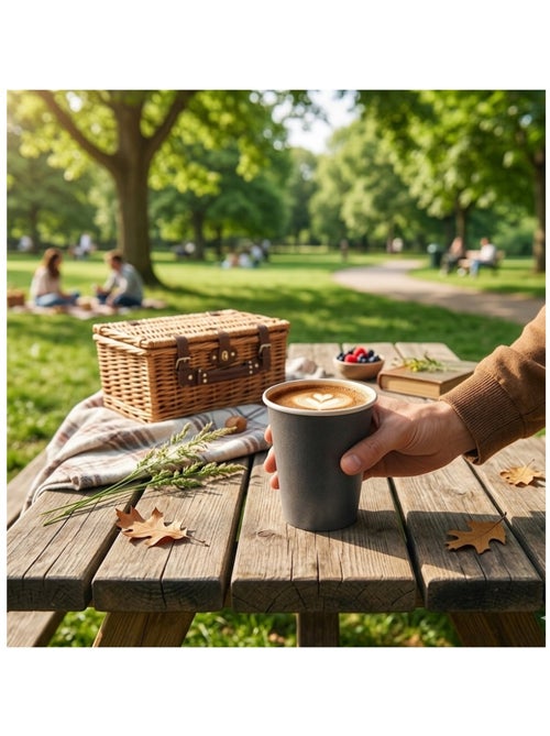 Lot de 20 gobelets en carton Noir - Kiabi