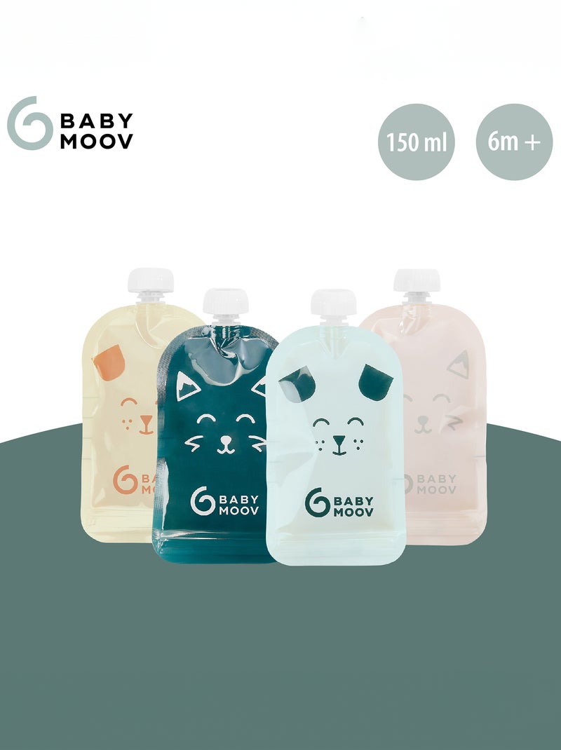 Lot de 20 gourdes réutilisables 'BabyMoov' multicolore - Kiabi