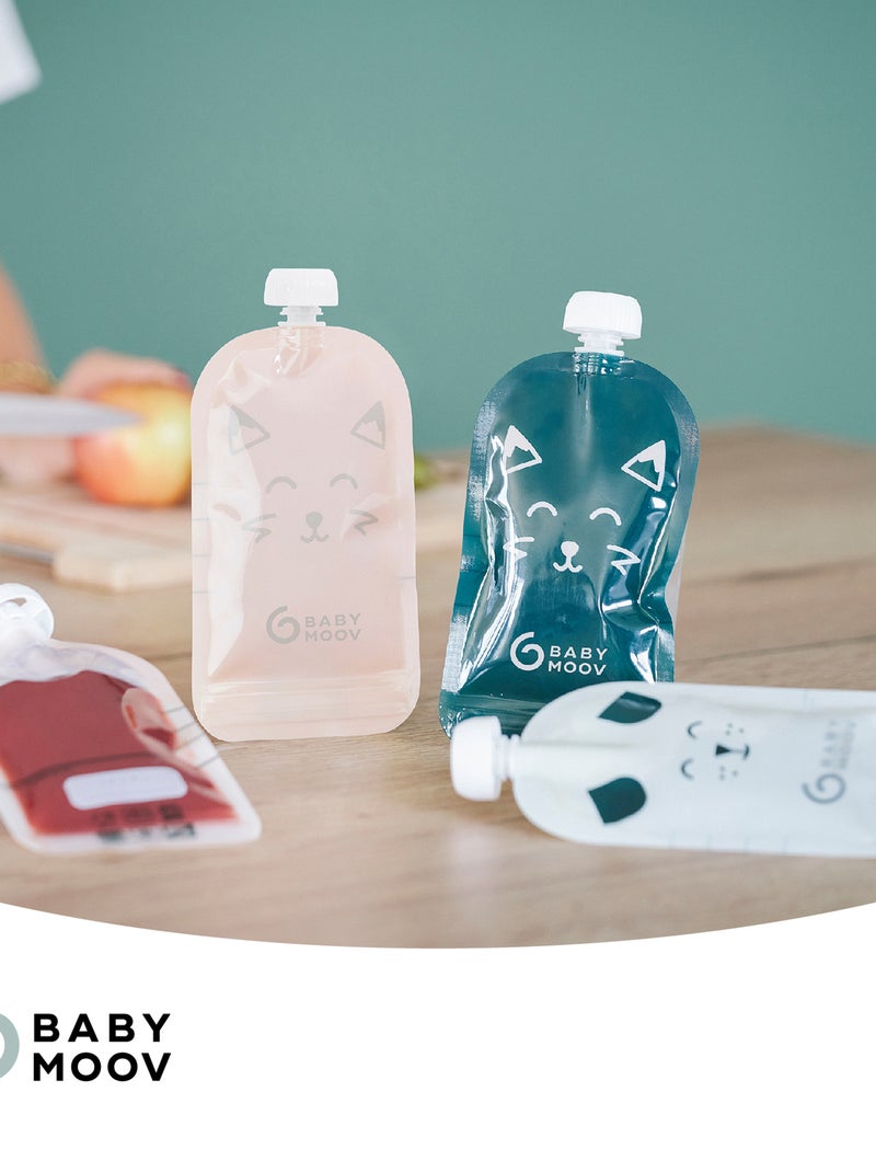 Lot de 20 gourdes réutilisables 'BabyMoov' multicolore - Kiabi