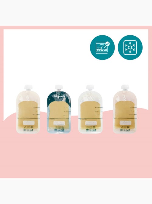 Lot de 20 gourdes réutilisables ISY'Pouches 'Babymoov' - Kiabi