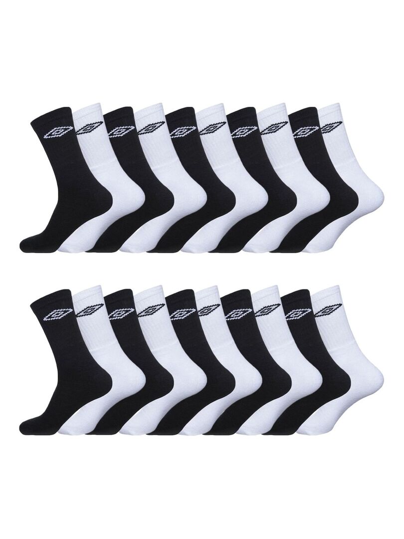 Chaussettes de sport homme (lot de 8) blanc