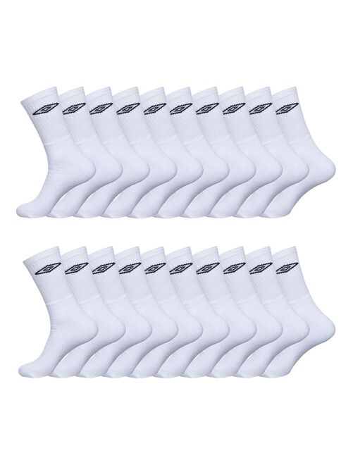 UMBRO 3 paires de Socquettes Homme Coton SNEAK Gris Blanc Noir