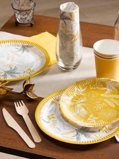 Lot de 20 serviettes en papier 33 x 33 cm Exotic mood - Kiabi