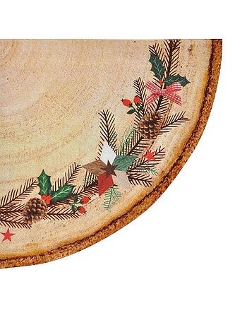 Lot de 20 serviettes en papier Coeur de bois