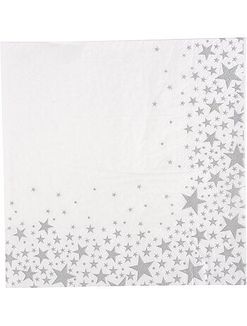 Lot de 20 serviettes en papier Collection Etoile