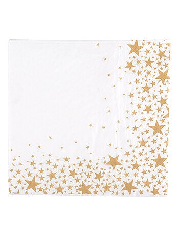 Lot de 20 serviettes en papier Collection Etoile